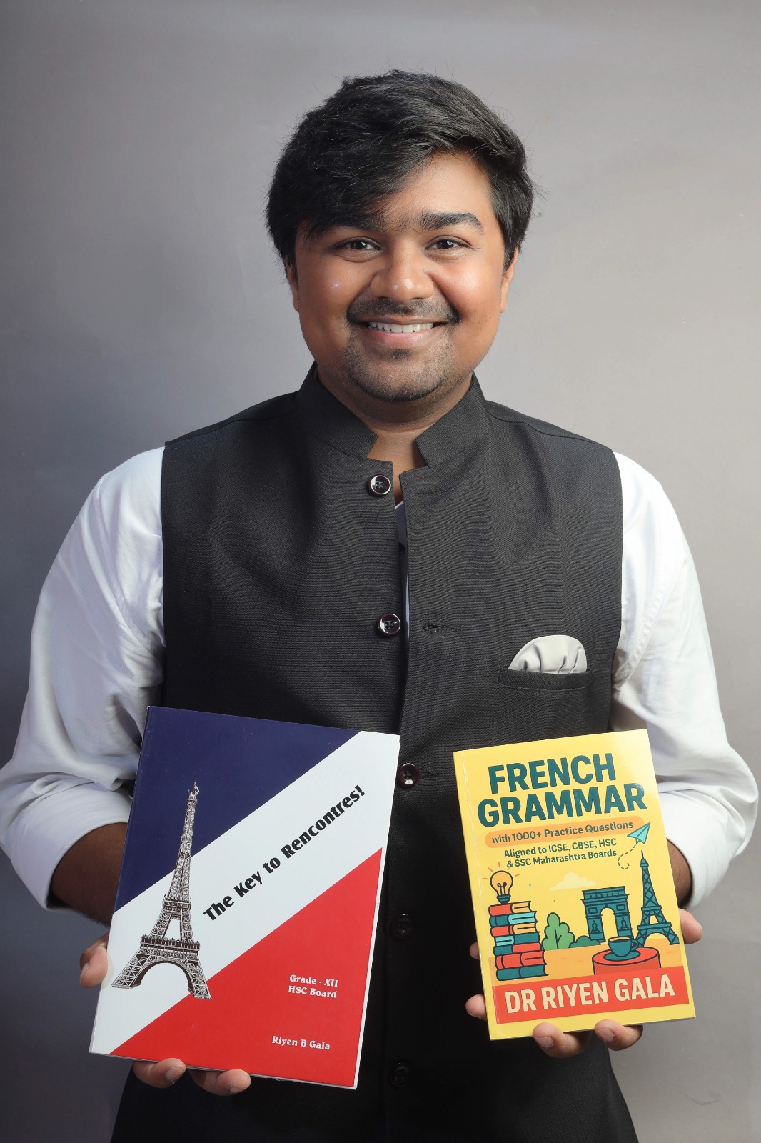 DR. Riyen Gala, French & English (Holder Of India Book Of Records)